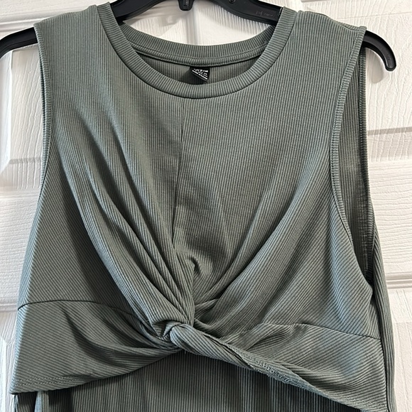 Ribbed Crossed Front Maternity Dress - Picture 3 of 4